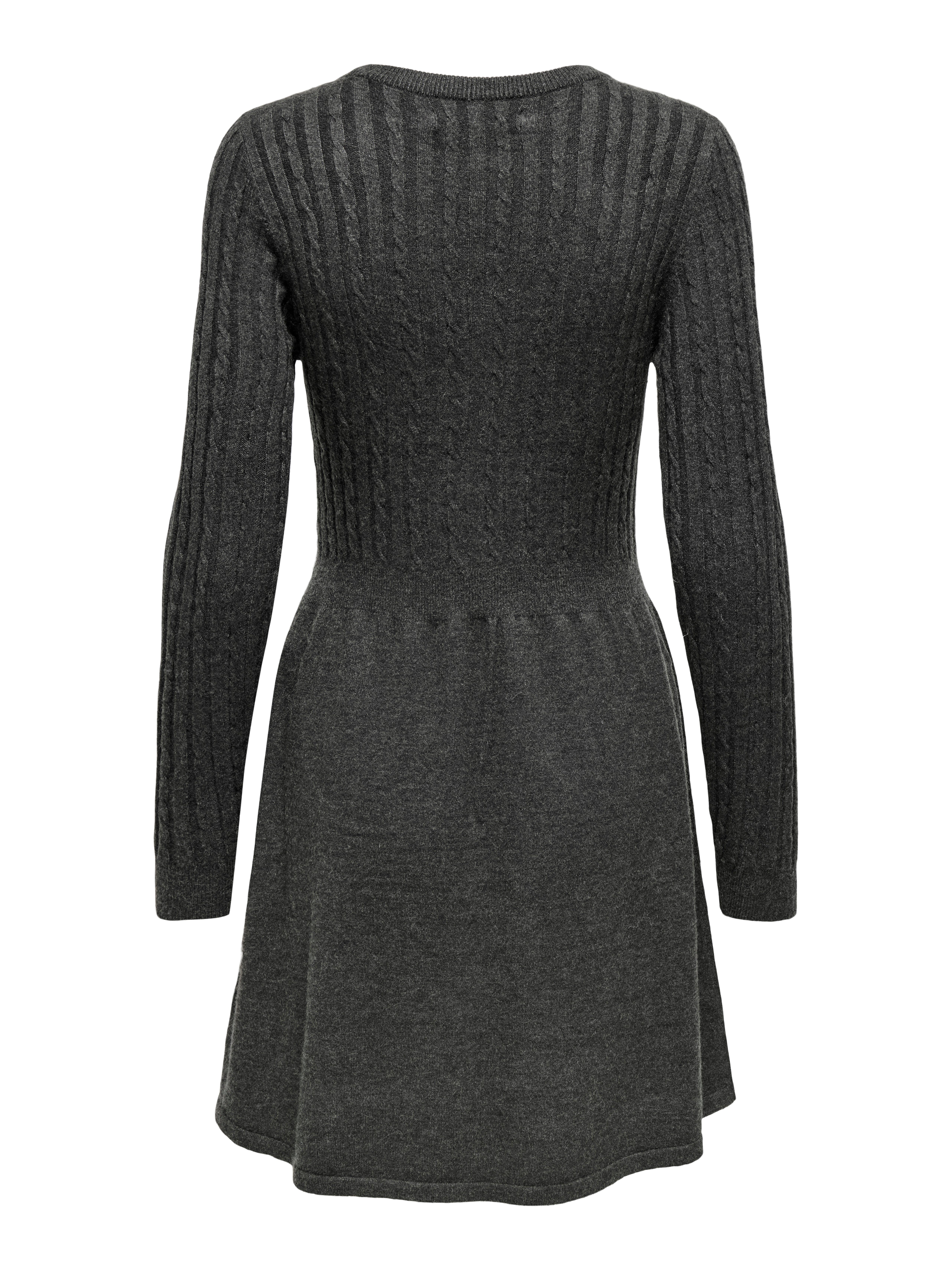 ONLFIA Midikleid Dark Grey Melange
