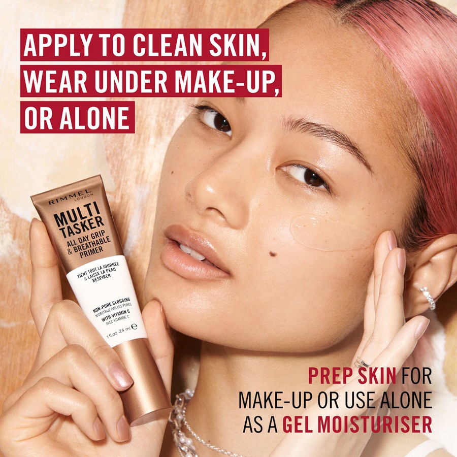 Rimmel London Multi Tasker All Day Grip & Breathable Clear Primer 24ml