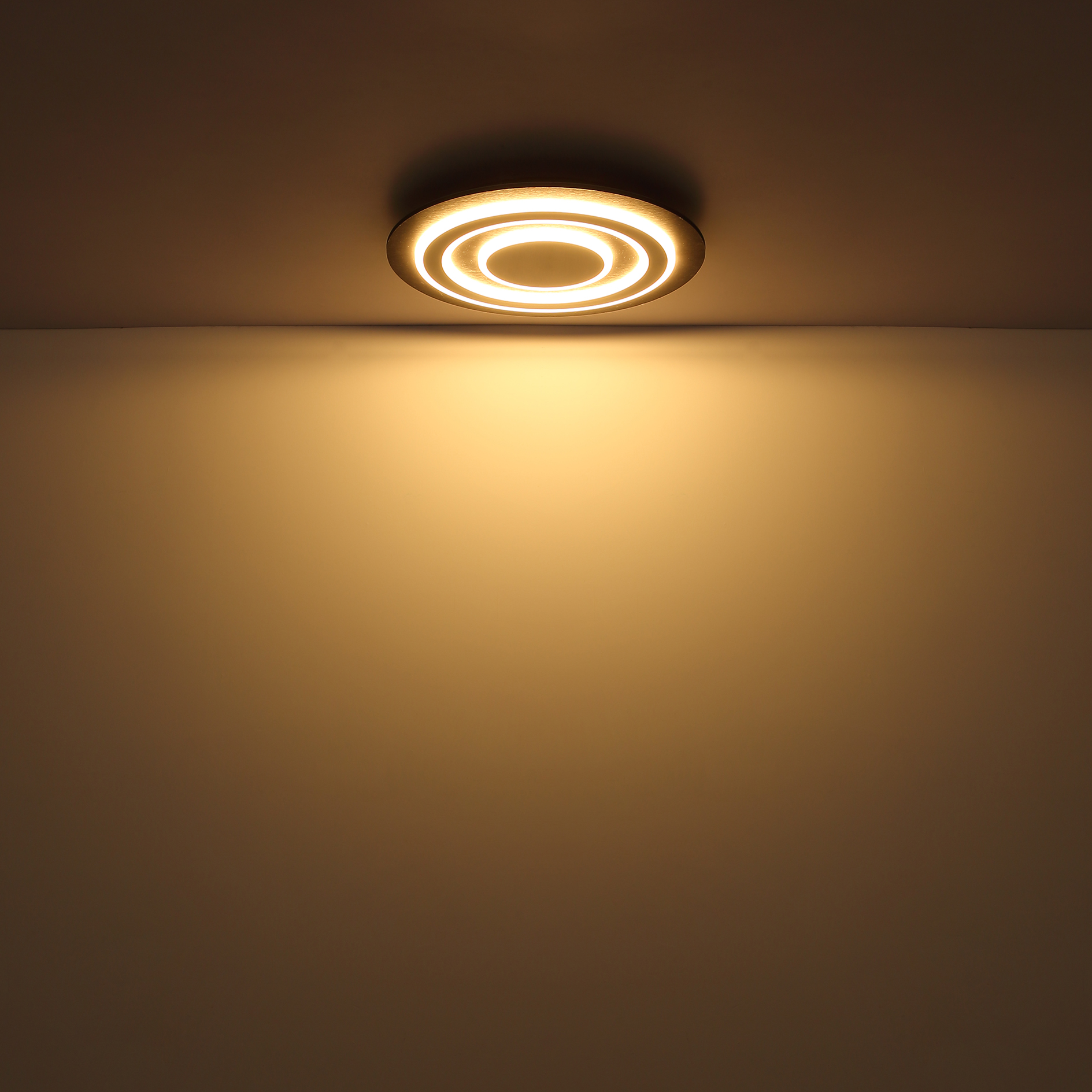 LED-Deckenleuchte - grau-anthrazit-opal - Ø 48 cm