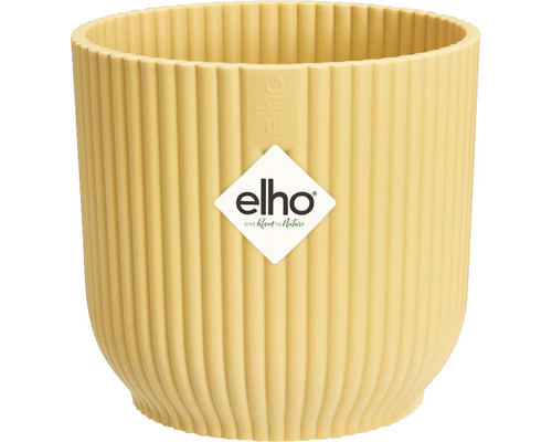 elho Vibes fold ronde mini plantenbak, kunststof, Ø 11,1 cm, H 10,5 cm, geel