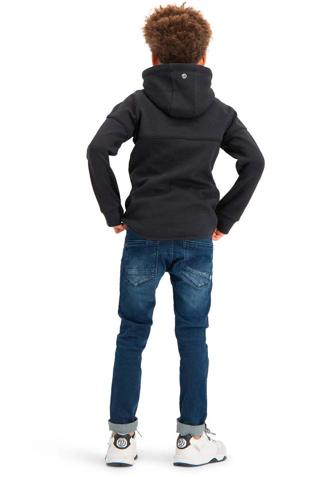 Vingino sweatvest met katoen zwart