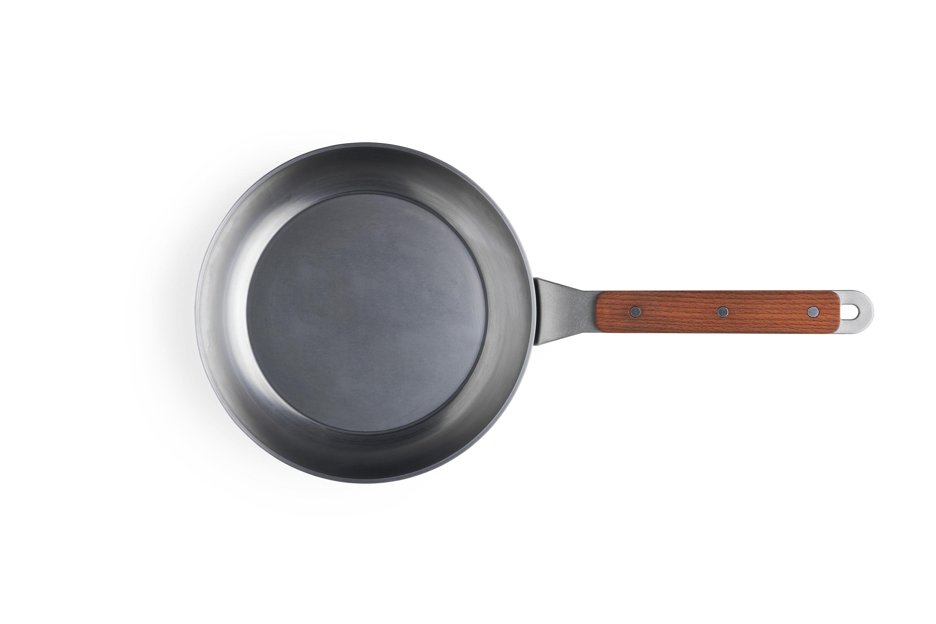 Carbon Steel  Flachpfanne - Griffart: Fester Holzstiel