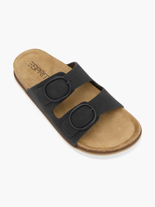 ESPRIT Tieffussbett-Pantolette Schwarz