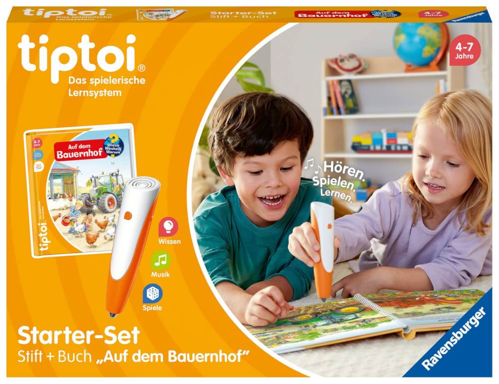 Ravensburger 114 tiptoi® Starter-Set: Stift und Bauernhof-Buch