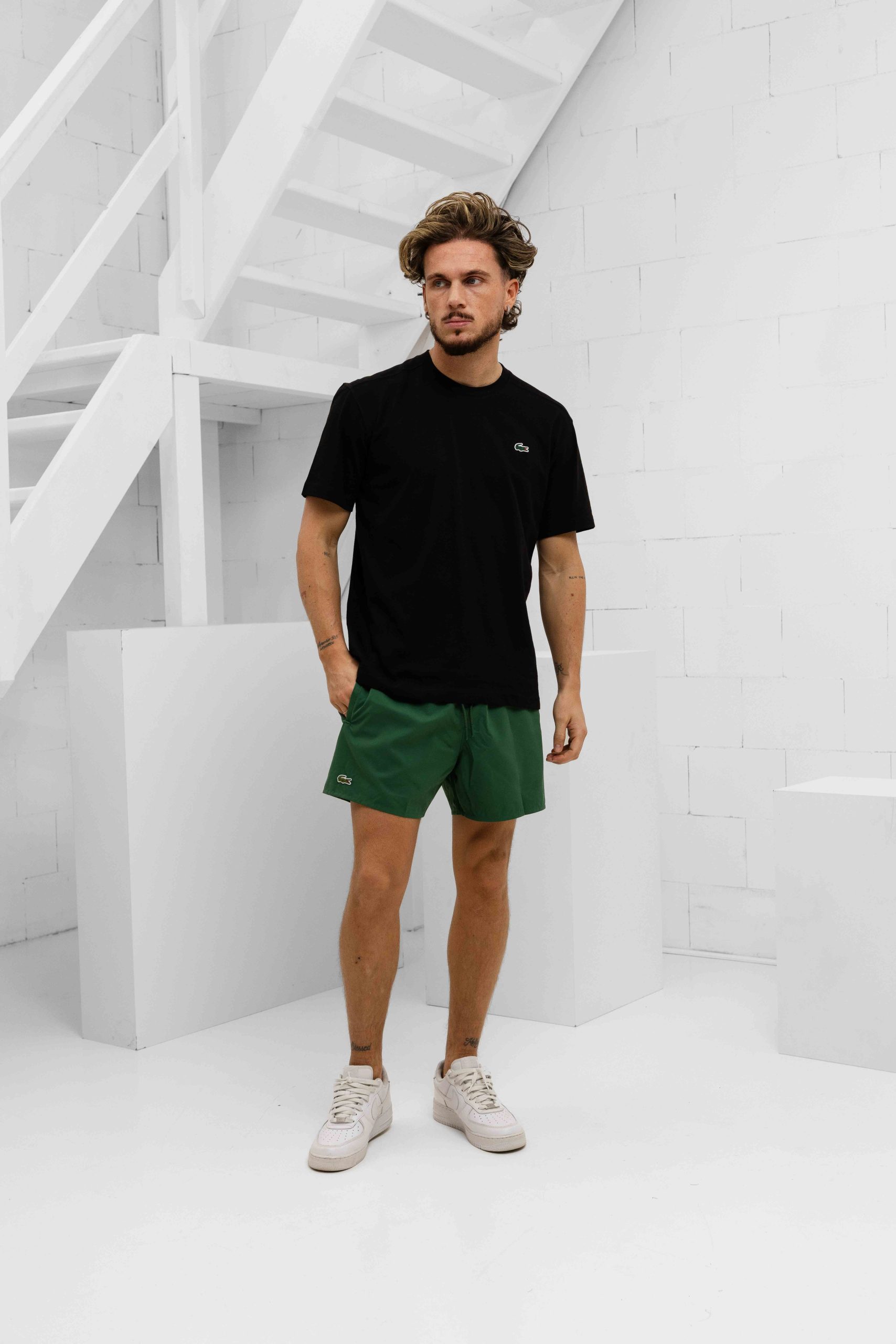 Lacoste Sport Logo T-Shirt Heren Zwart
