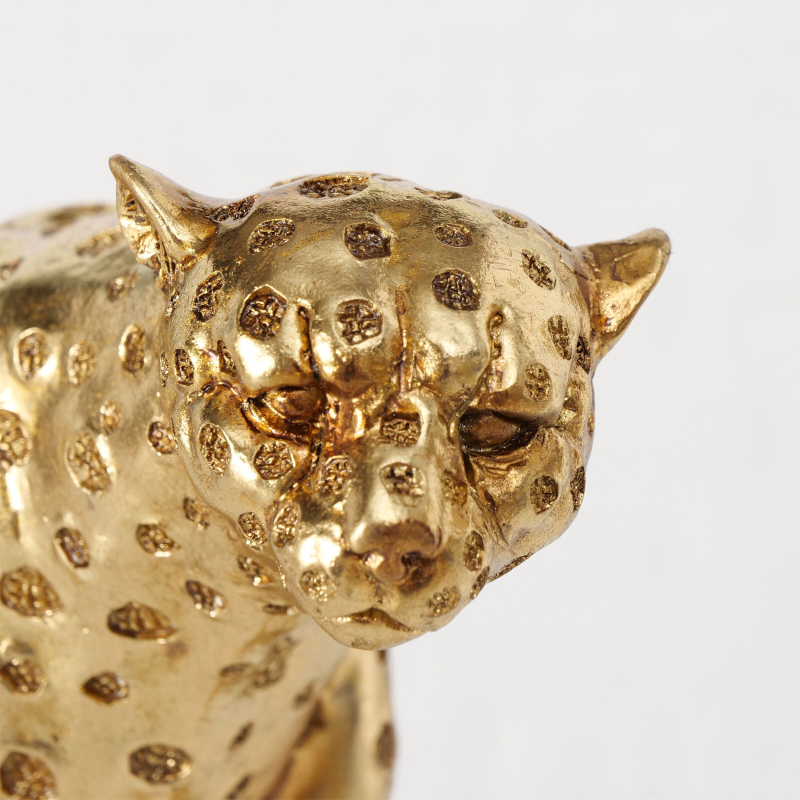 Dekofigur GEPARD 26 cm goldfarbig