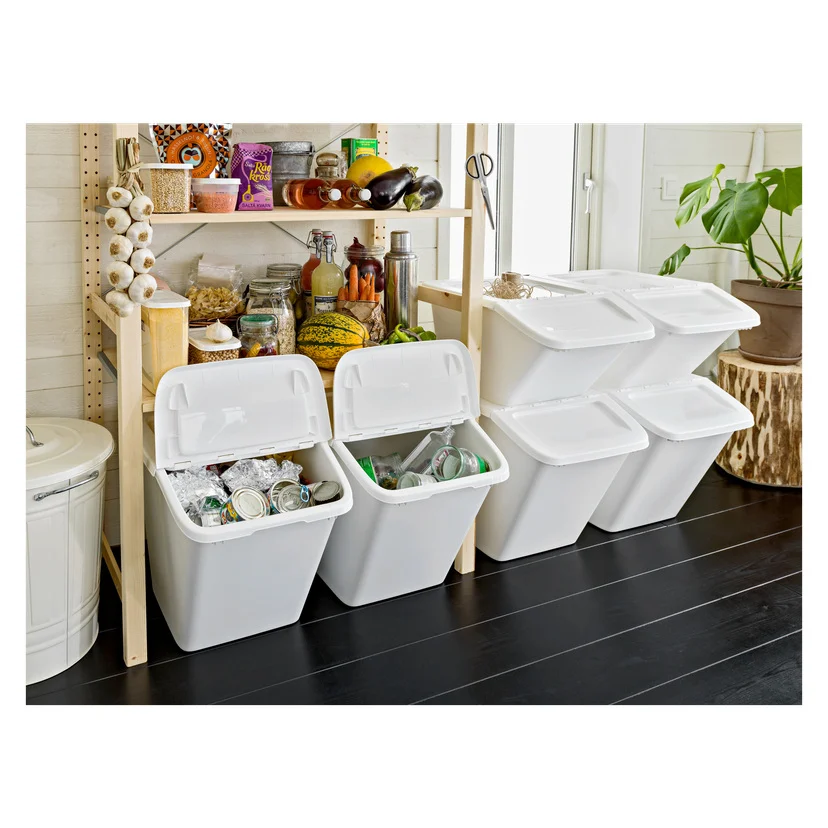 Oppbevaringsboks som kan stables 55 l 39x56x43,5 cm