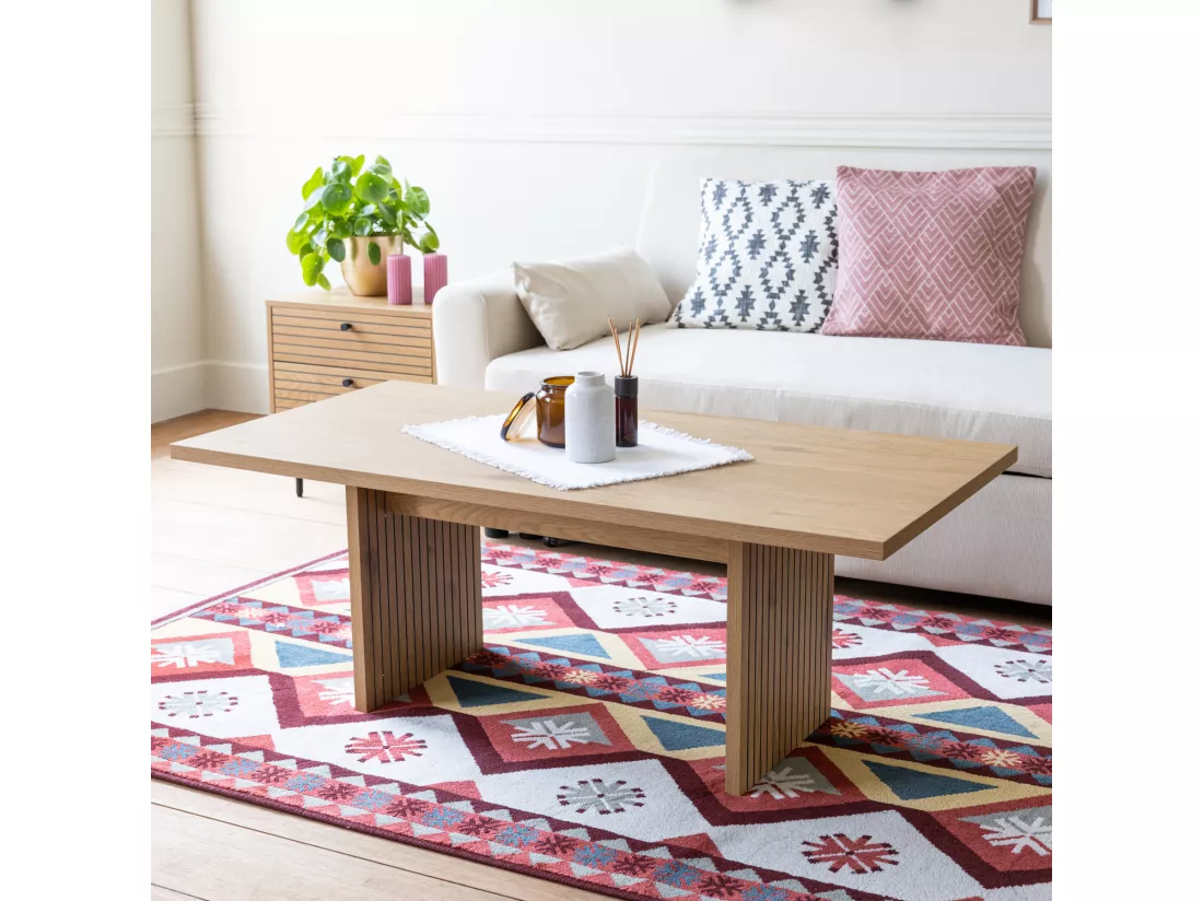 Table basse en bois style scandinave ALMA - HAPPY GARDEN