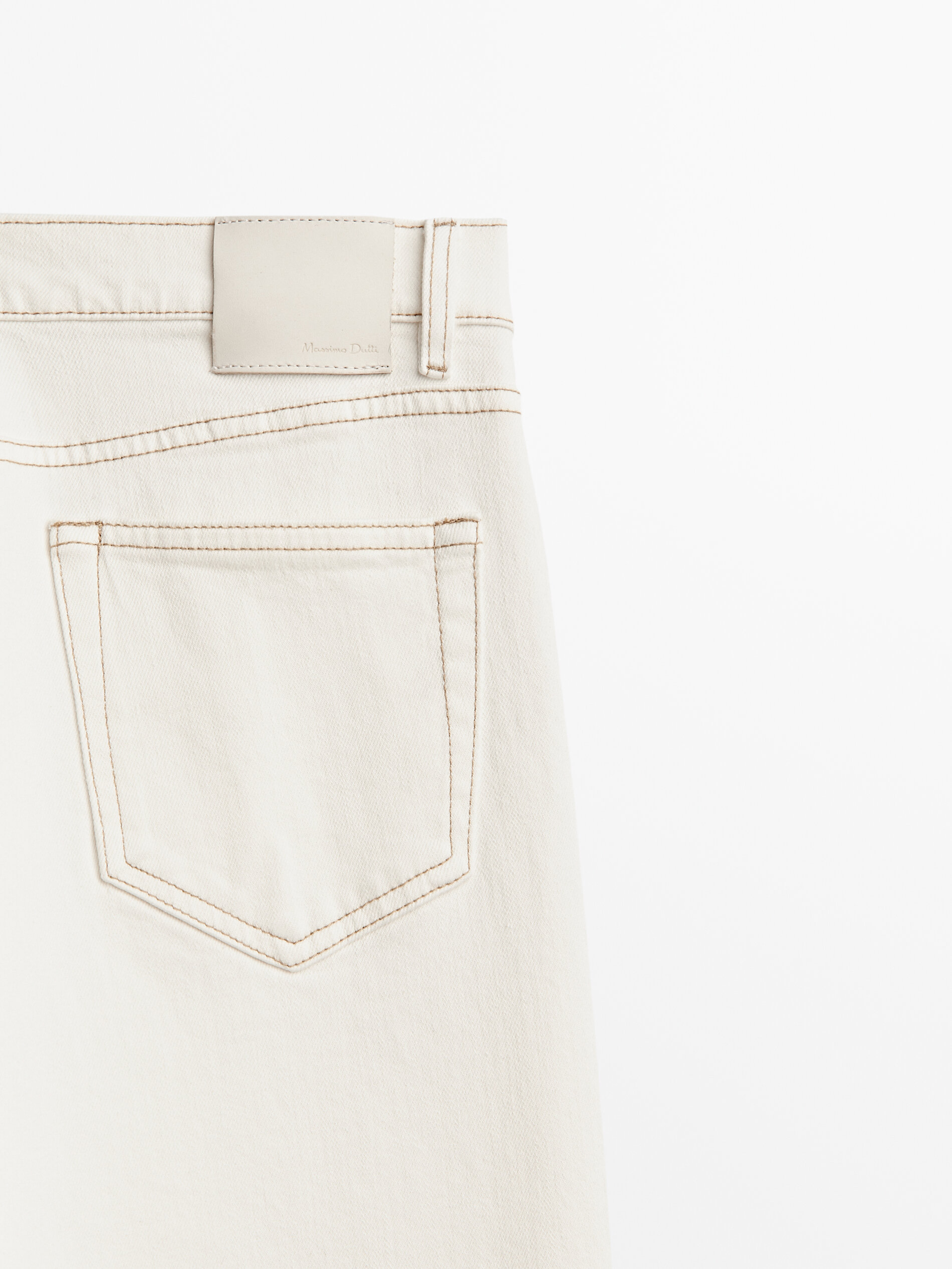 Calça jeans reta de cintura média - RAW