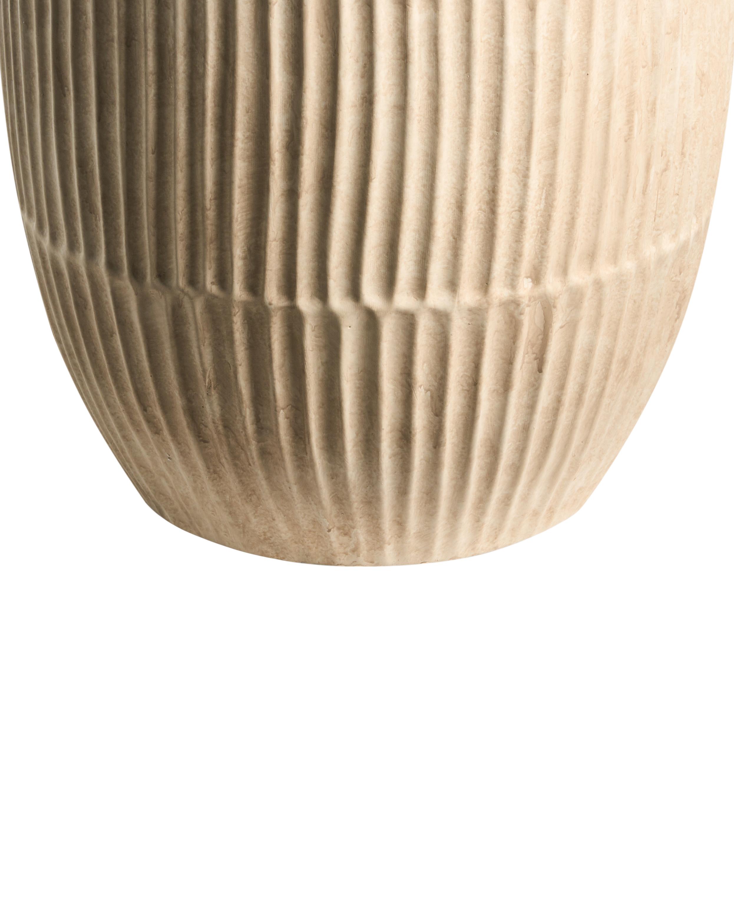 Bloempot POROS 36 cm Lichtbeige