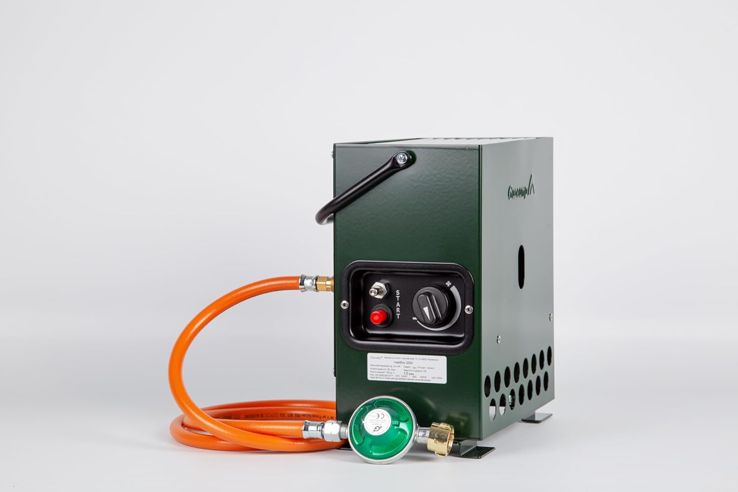 Heatbox 2000 grün 30 mbar Zeltheizung Campingheizung Anglerheizung Jadgheizung