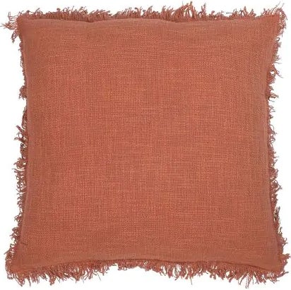 Linen & More sierkussen Lioni oranje 45 x 45 cm
