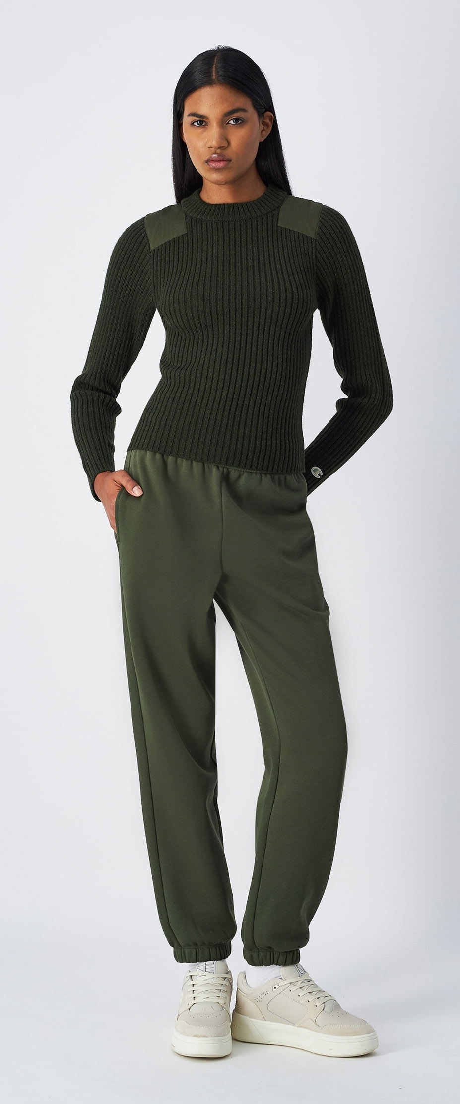 ICONS Elastic Cuff Pants Dame Forest Night