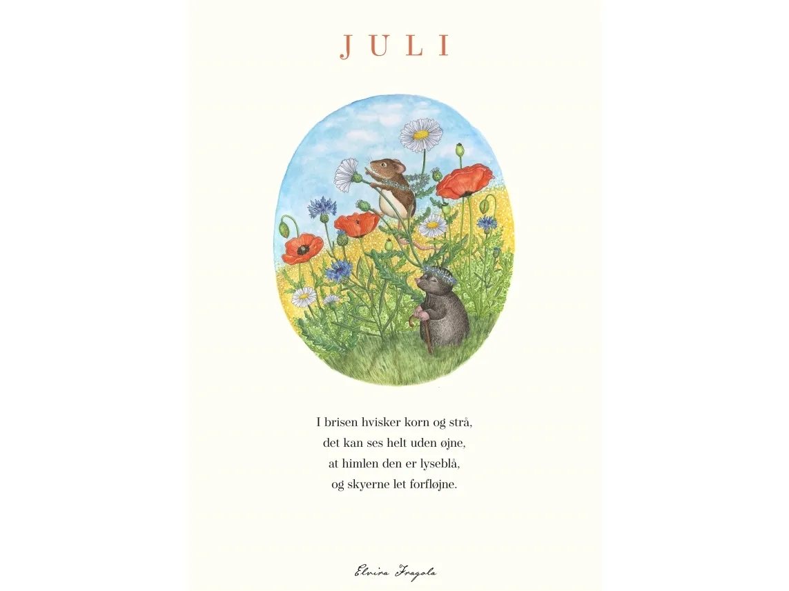 Juli – Året plakat | Elvira Fragola