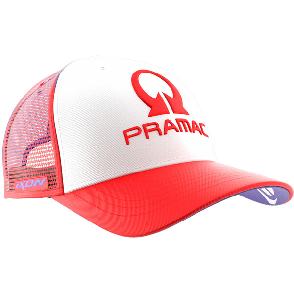 Ixon - Casquette Mesh Pramac 23 Rouge / Blanc / Violet