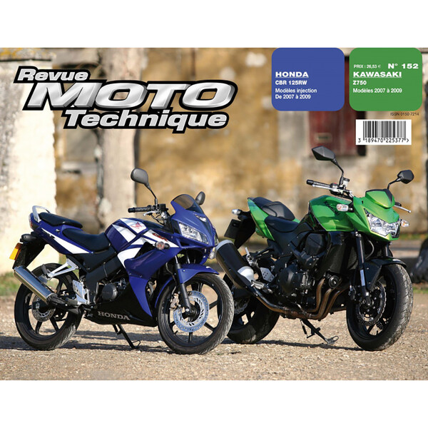 Etai - RMT 152.1 KAWASAKI Z 750 (2007 à 2009) et HONDA CBR 125 (2007 à 2009)