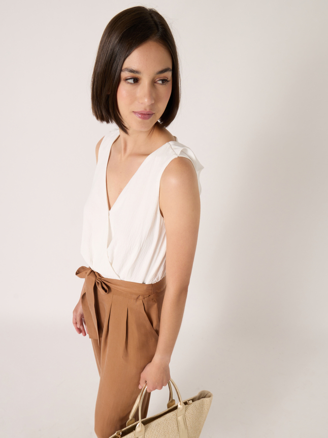 Combinaison pantalon bicolore