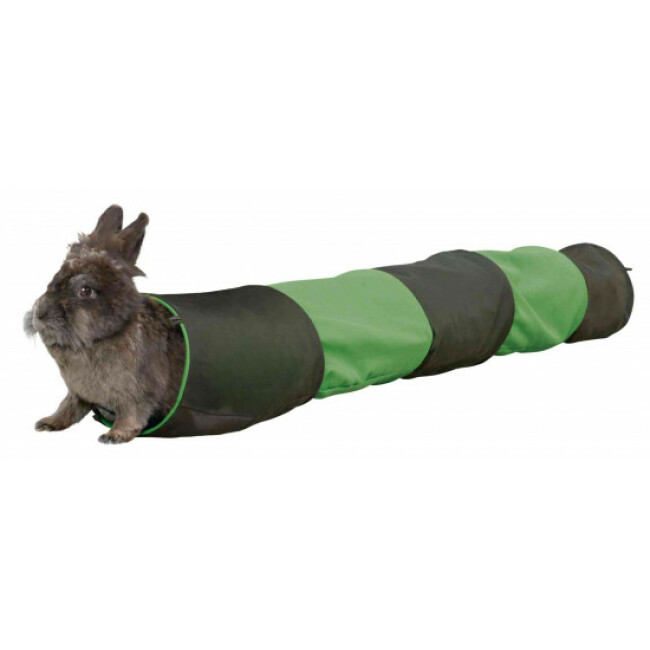 Tunnel de jeu pour lapin Trixie gris/vert