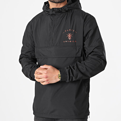 Coupe-Vent Logo Noir Rouge