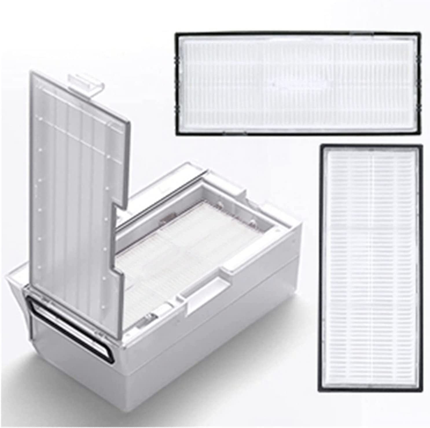 (14-tlg. Set) Ersatz Seiten Bürsten / Hepa Filter / Lamellen / Mopp Tücher für Roborock Staubsauger Roboter Serie S7