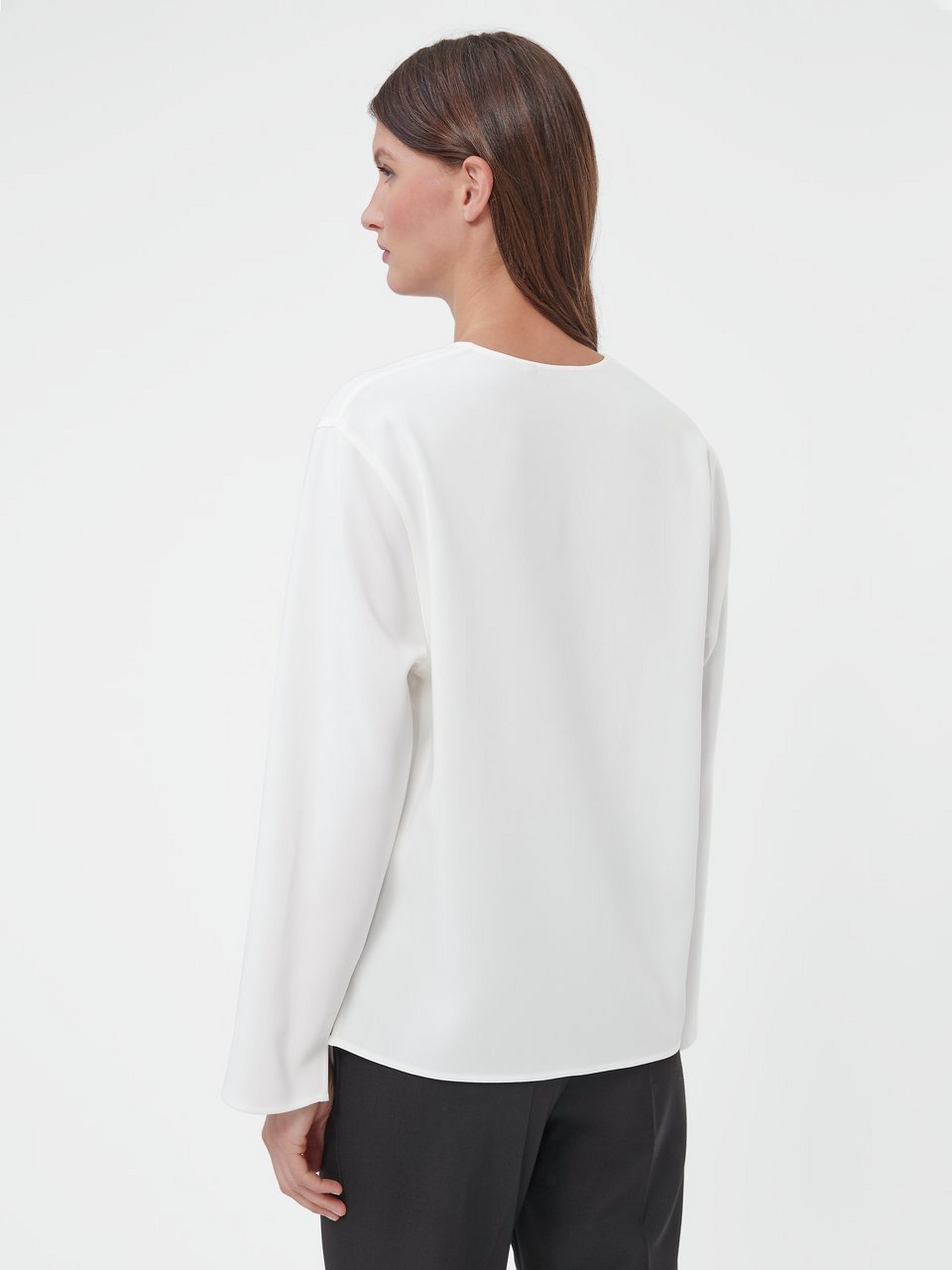 Bluse mit V-Ausschnitt
