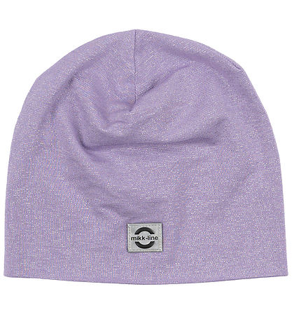 Mikk-Line Mütze - 2-lagig - Lavendel Aura m. Glitzer