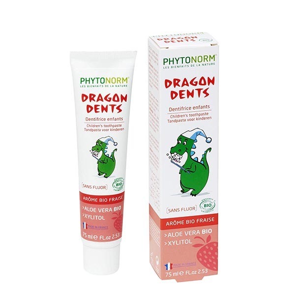 Phytonorm Dragondent Kind Tandpasta Aardbei 75 ML