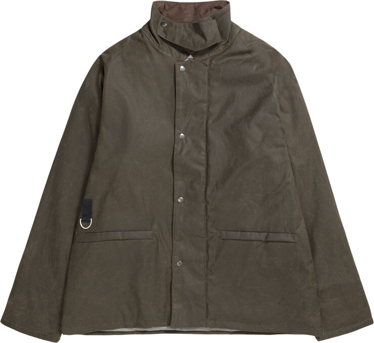 Norse Projects Holmen Wax Fishing Jacket Beach green
