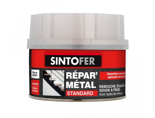 SINTO - Recharge pistolet à colle Mastic et durcisseur fer , 330 g