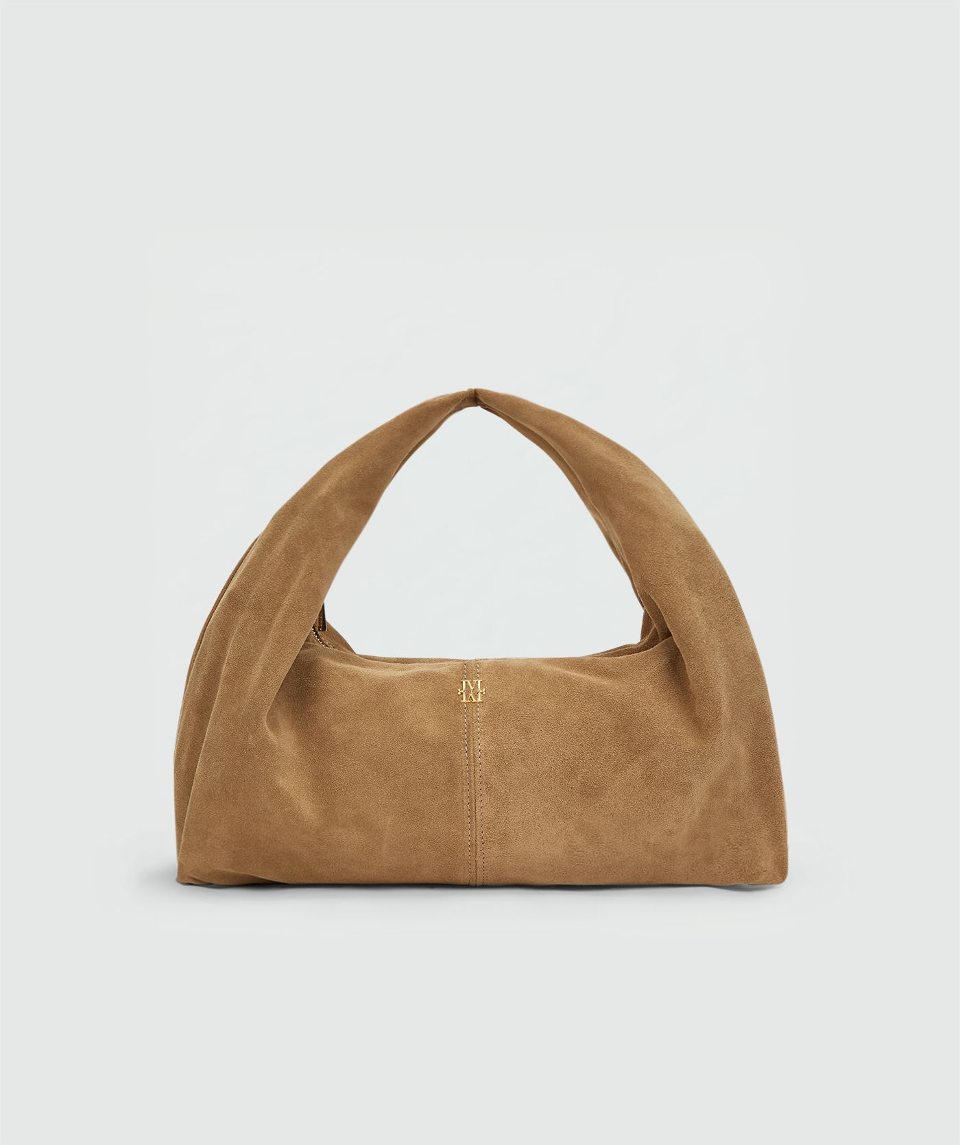 JV-IMELDA schoudertas van suède - light khaki