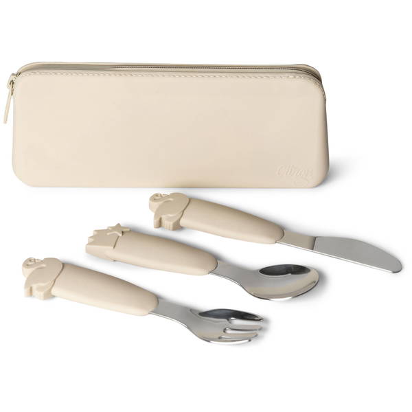 CitronCitron   Silikon Besteckset mit Tasche Ballerina