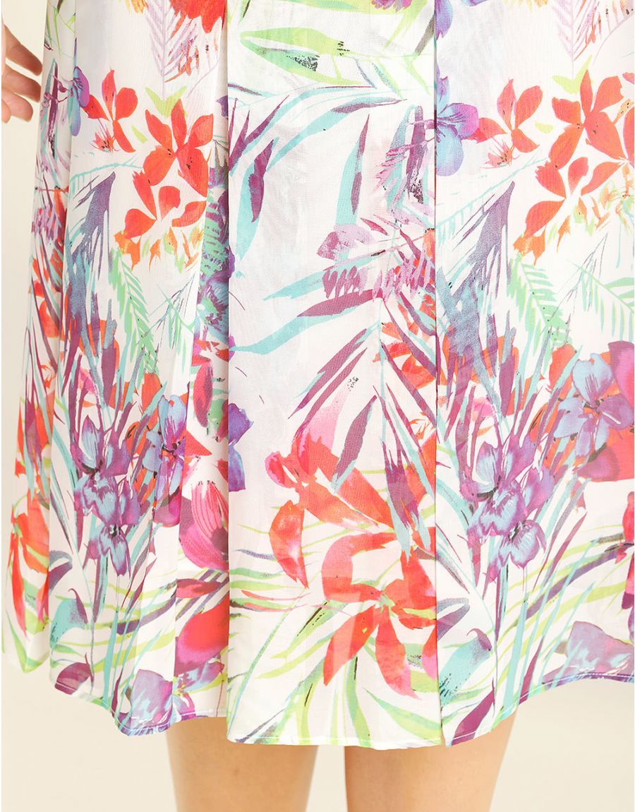 Jupe chic voile imprimé