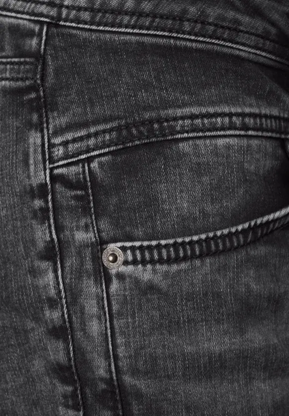 Casual Fit Jeans in Grau - authentic grey random wash
