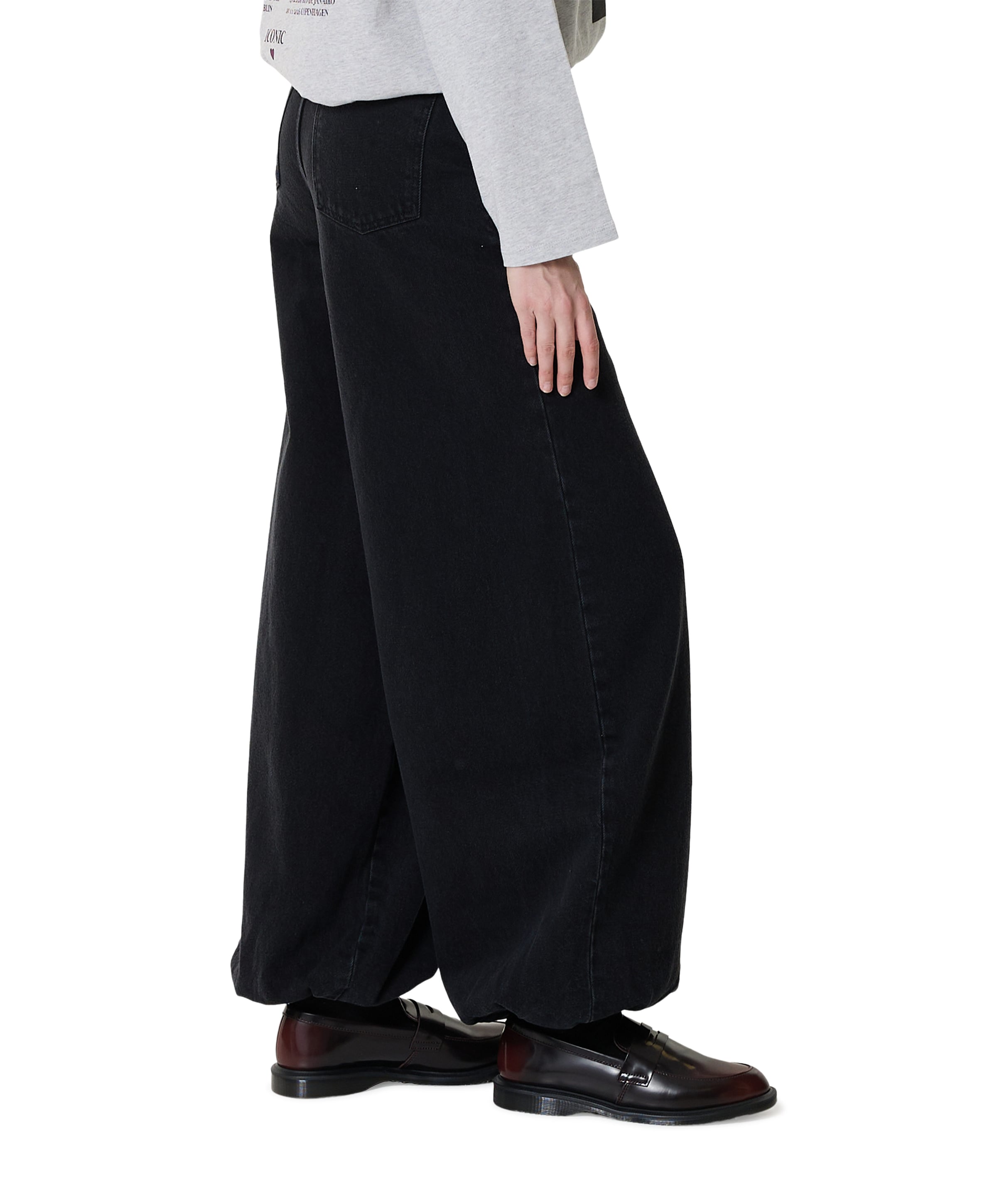 Haute L'Amitié Denim Harem Tall Black dames jeans zwart