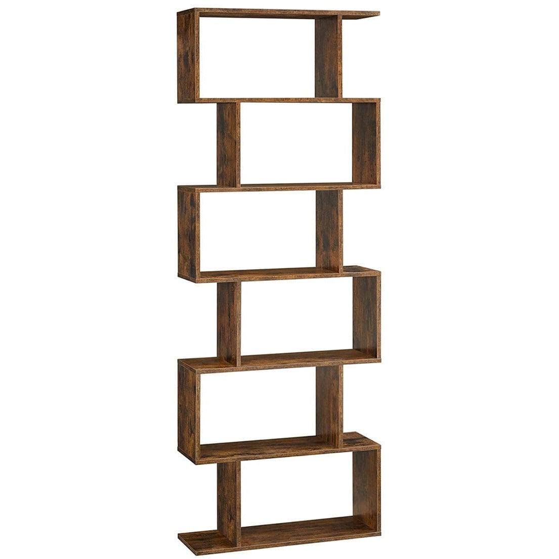 VASAGLE Bücherregal Braun 70,0 x 24,0 x 190,5 cm