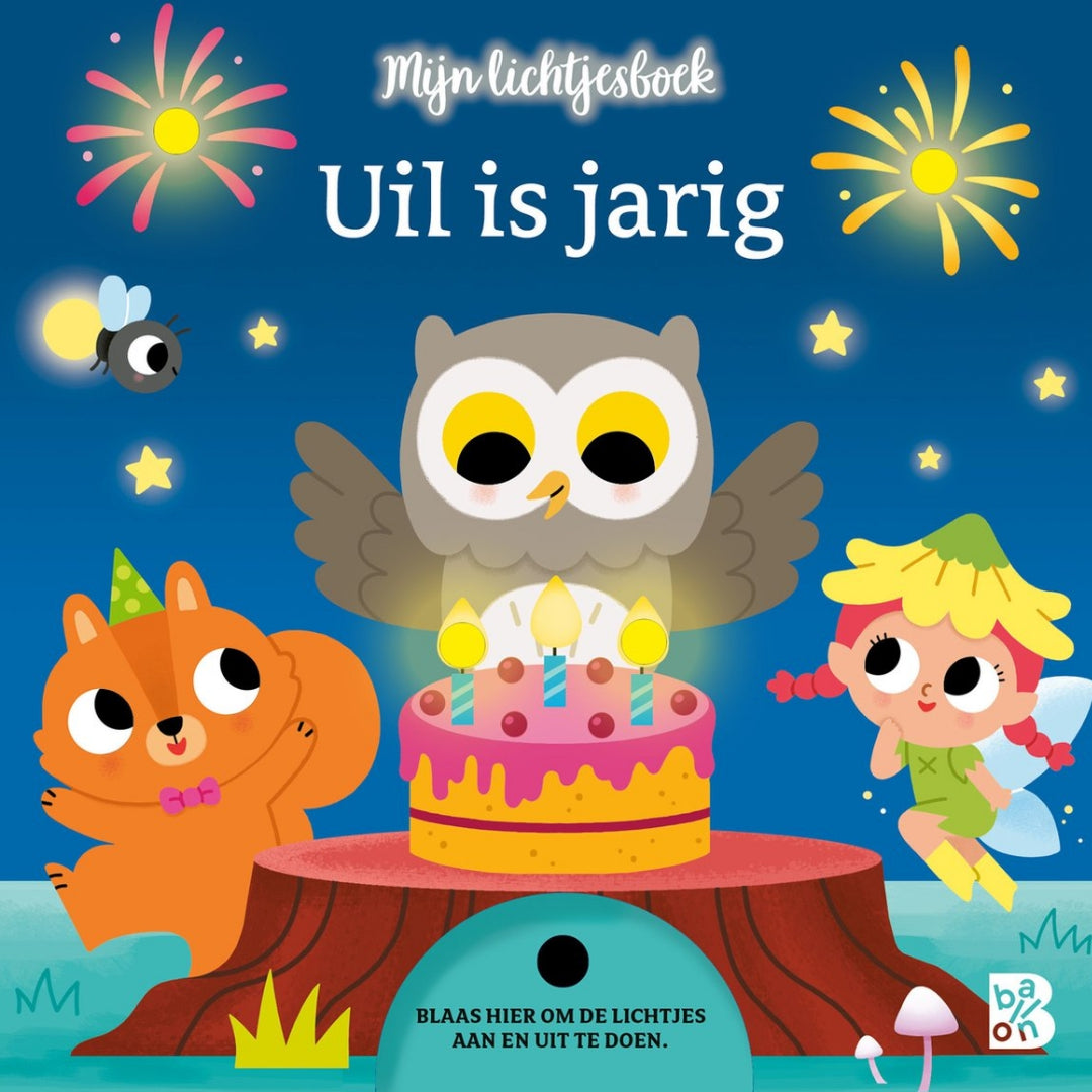 Uitgeverij ballon mijn lichtjesboek - uil is jarig
