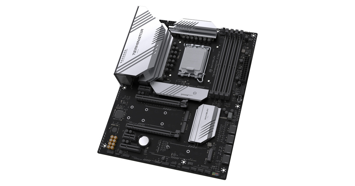 MAXSUNMS-Terminator Z790-A socket 1700 moederbord  (Zwart, RAID, 2.5 Gb-LAN, Sound, ATX)