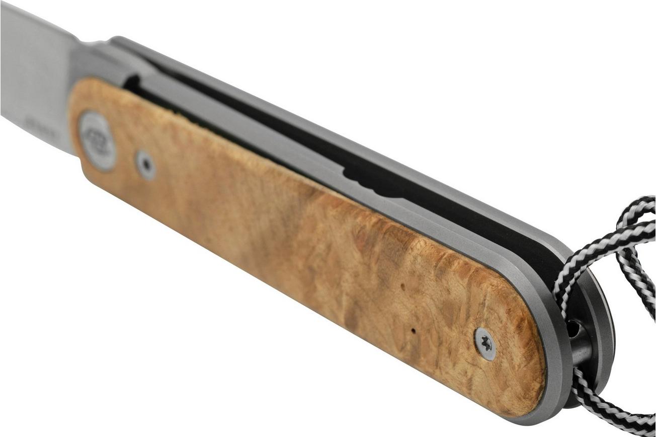 The James Brand The Duval KN109217-00 Sycamore, Stainless Blade, zakmes