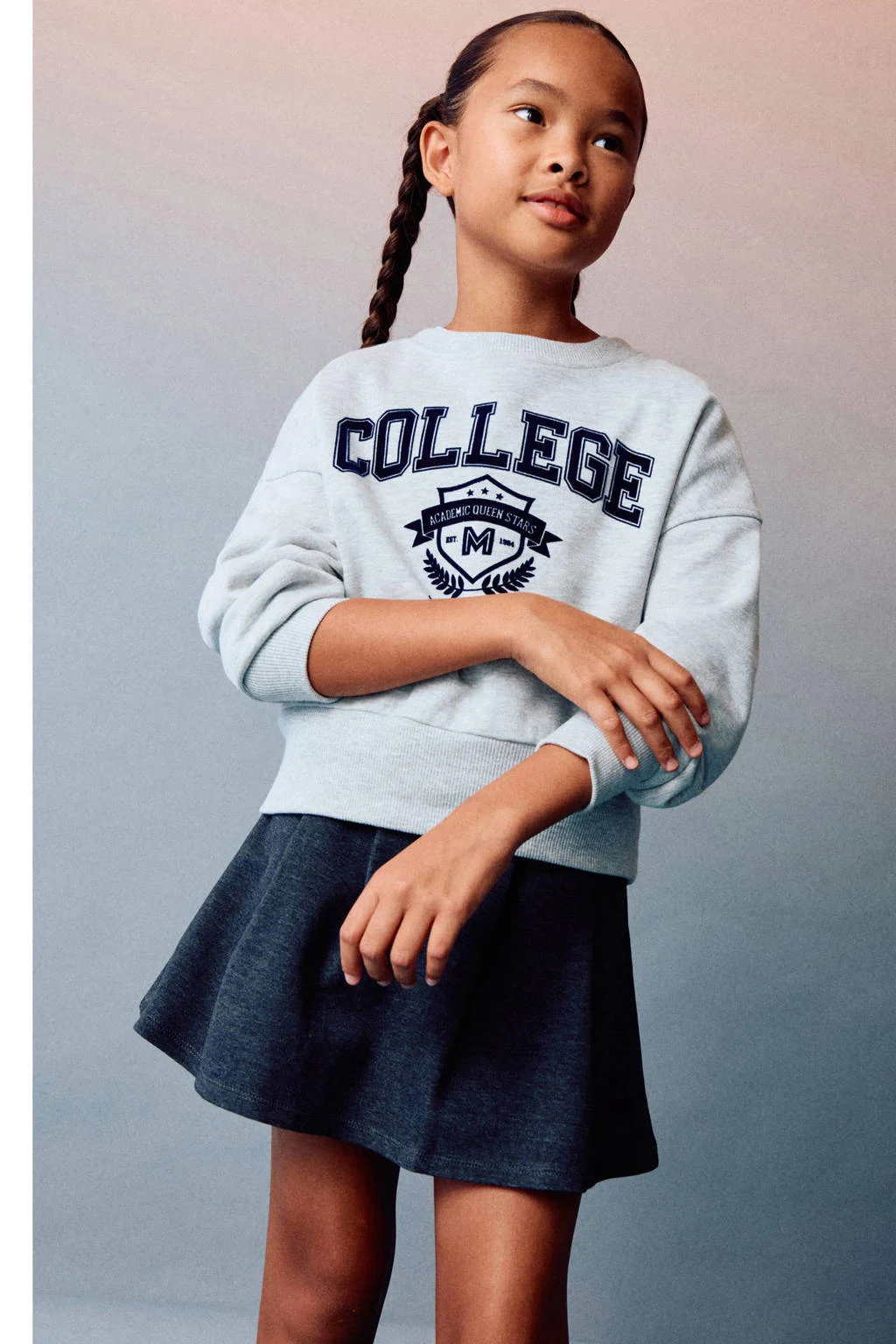 Mango Kids korte rok marine