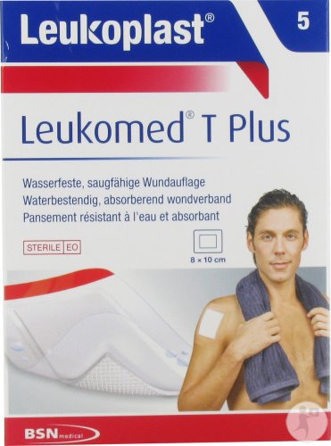 Bsn Medical Leukoplast Leukomed T Plus Pansement Absorbant Transparent Stérile 8cmx10cm Pièces 5