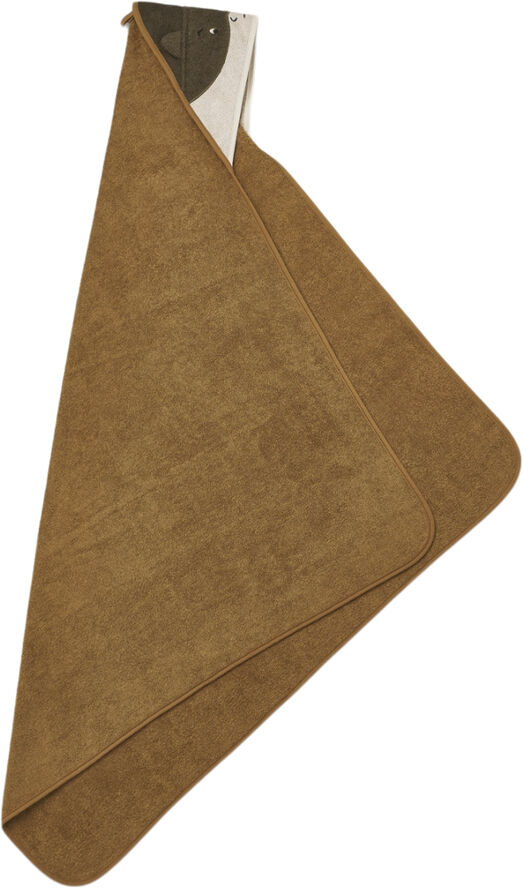 Liewood Augusta hooded towel Superhero/golden caramel