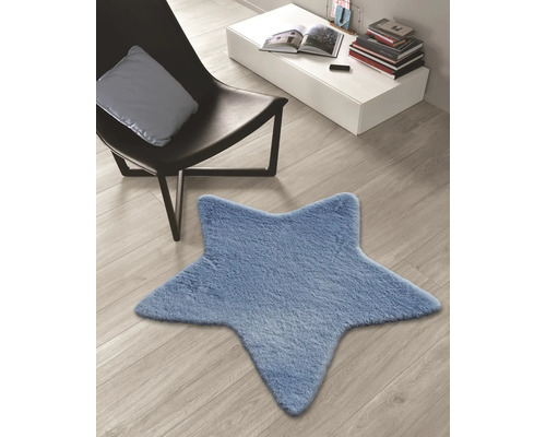 Romance Star tapijt, blauw, 80x80 cm