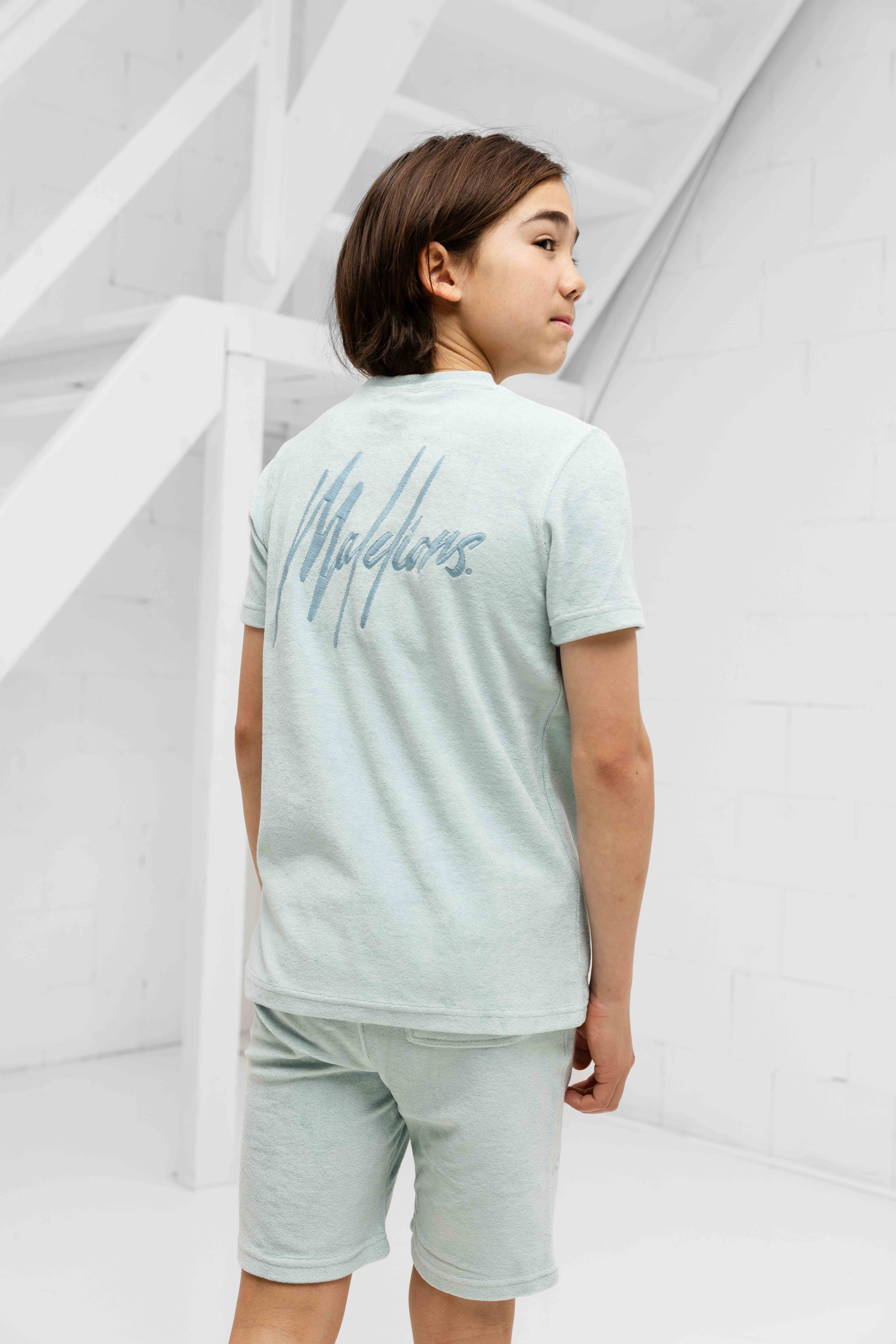 Malelions Signature Towelling Zomerset Kids Lichtblauw