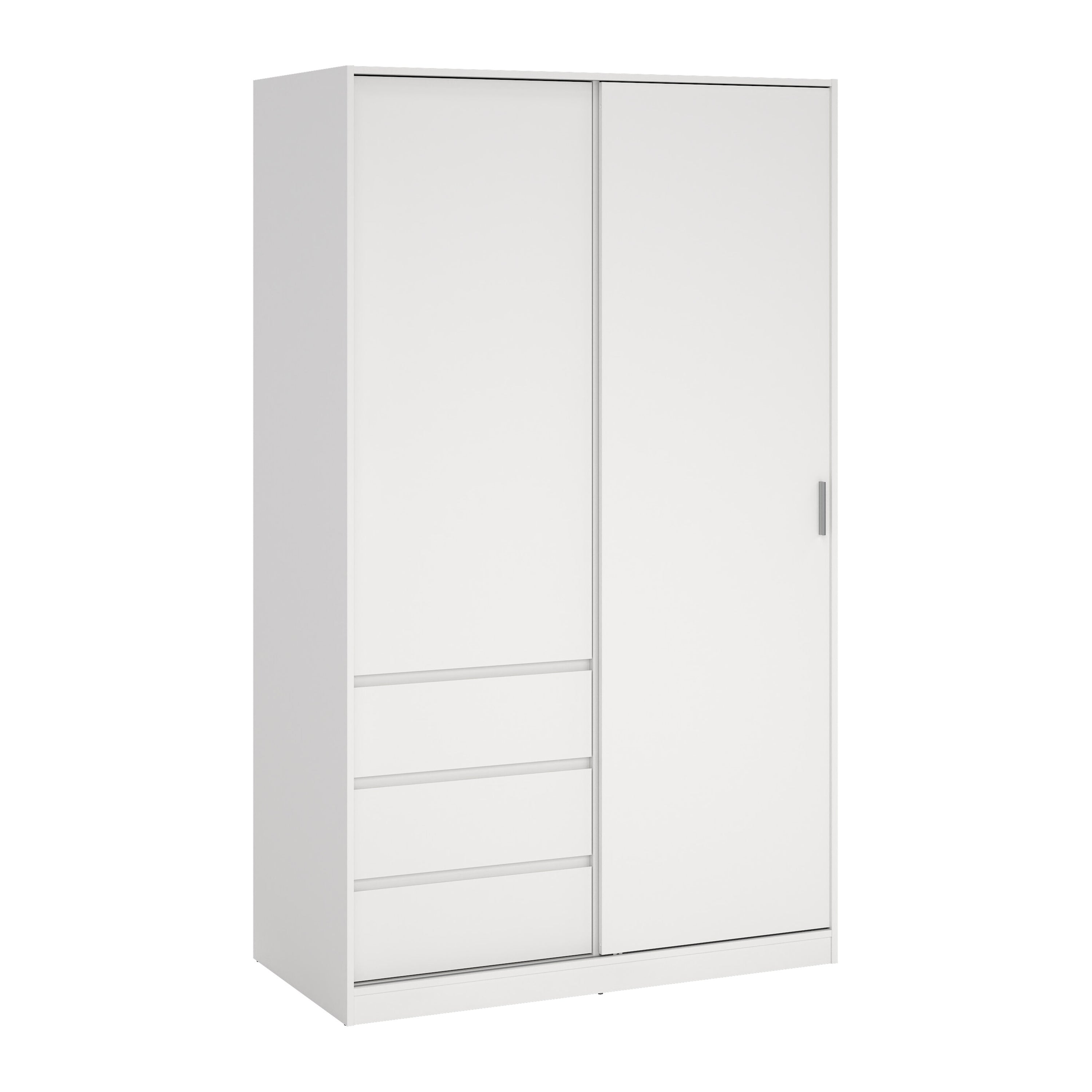 by fonQ basic Slide Kledingkast - B 118,5 cm - Wit
