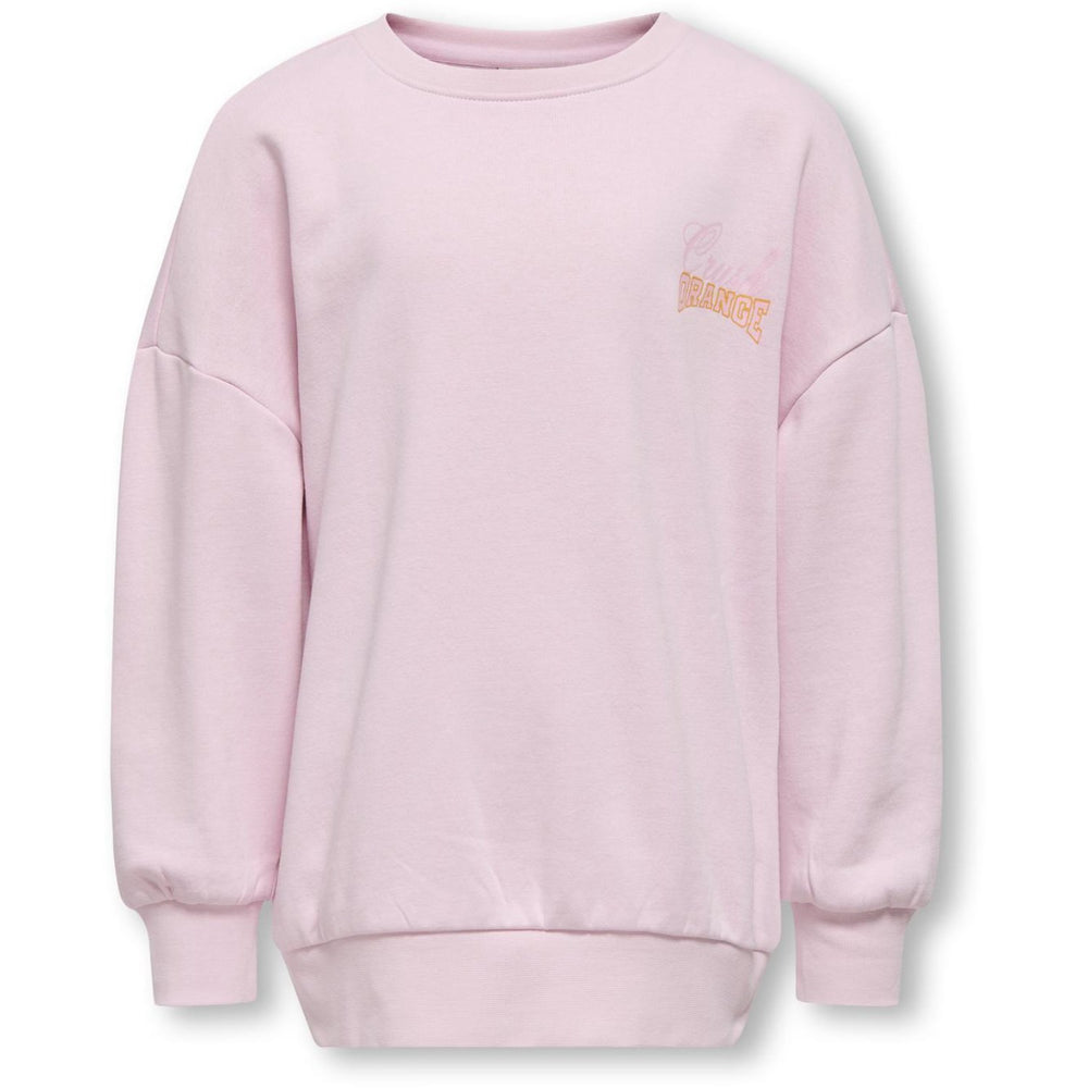 Køb kids ONLY Roseate Spoonbill Orange Phoebe Life Printed Crew Sweatshirt