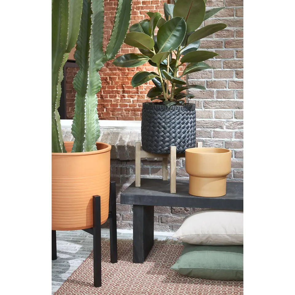 Mica Decorations Ascot Plantenstandaard L45,5 x B45,5 x H40 cm Zwart