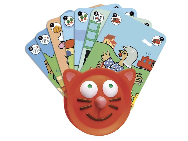 DJECO Kartenhalter Katze Kartenhalter für kleine Hände