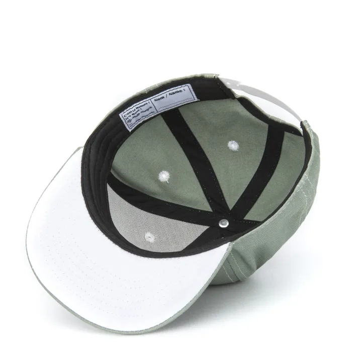 Hello Hossy Casquette Visière Plate Unie | Vert kaki