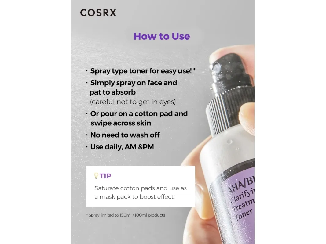 Cosrx AHA/BHA Clarifying Treatment Toner 150 ml