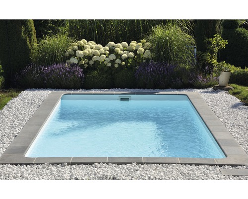Zwembadrandsteen Margo Element recht parelgrijs 49,5 x 31 x 3,2 cm